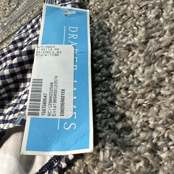 NWT DRAPER JAMES RSVP Side Shirred High-Waisted Swim Bottoms Size Large - Picture 5 of 7